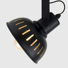 ValueLights Industrial Steampunk Style Black And Gold 3 Way Adjustable Ceiling Spotlight