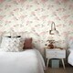 image 2 of York Premium PSW1010RL Watercolor Roses Peel & Stick Wallpaper, Pink Multi