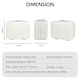 image 9 of 3 Piece Luggage Set with Vanity Case, Carry-On & Large Suitcase | White | Off White