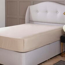 Silentnight Pure Cotton Fitted Sheet, Extra Deep, 40 cm, Cream, Super King
