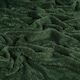 image 2 of OHS Luxury Mink Waffle Blanket, 150x200cm - Forest Green