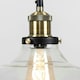 image 3 of ValueLights Wallace Metal Smoked Clear Dome Ceiling Light Pendant and E27 Pear LED 4W Warm White 2700K Bulb | Clear