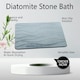 image 3 of Diatomite Stone Bath Mat Grey Absorbent Drying Non Slip Bathstone Bathroom Rug Grey