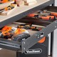 image 2 of VonHaus Garage Work Bench with Pegboard and Storage Drawer
