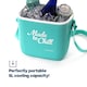 image 3 of LIVIVO Cool Box 5L Lightweight Portable Foam Insulation Carrying Strap - Turquoise