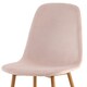 image 3 of Luxe Dining Chair 2pc Cobbleston Wood Printed Coating Cream