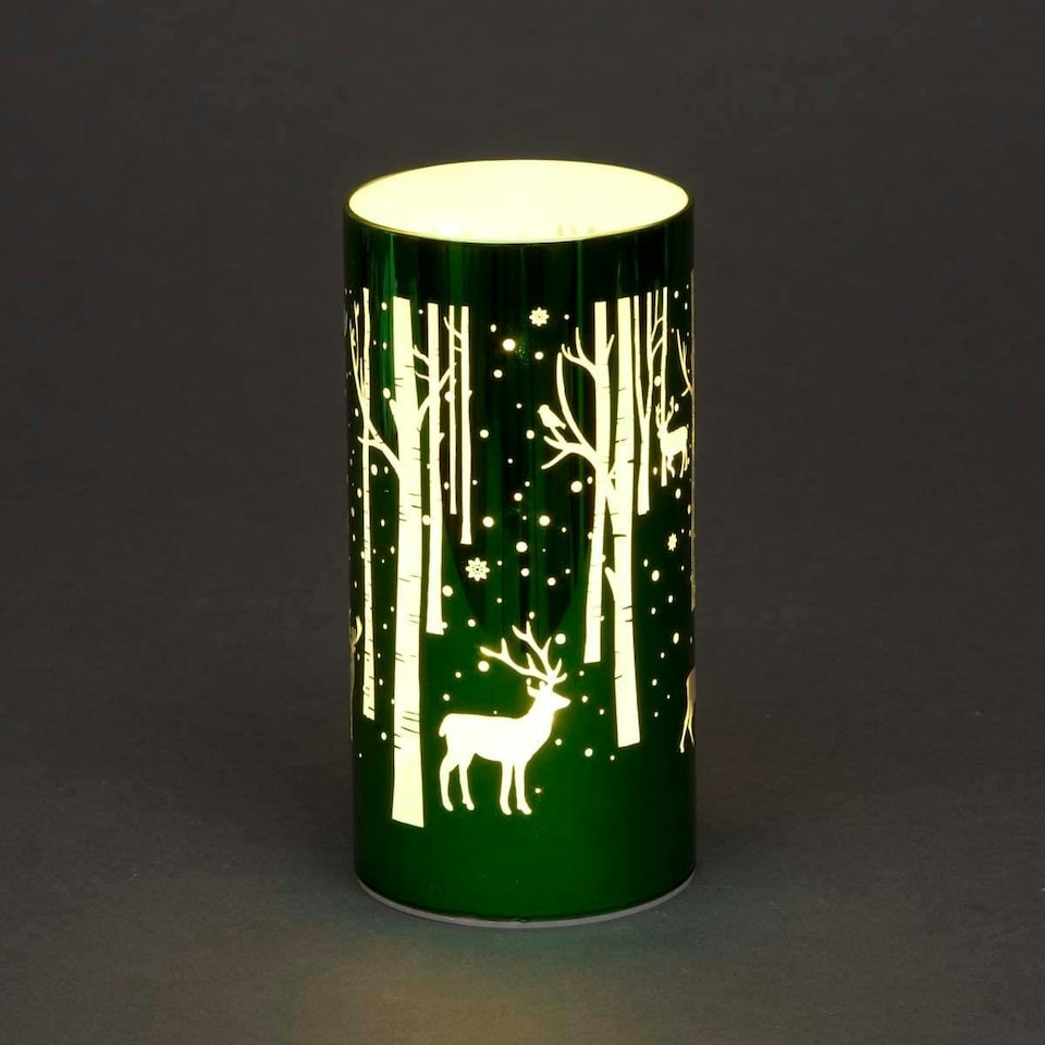 image 1 of 18cm Christmas Decorated Vase