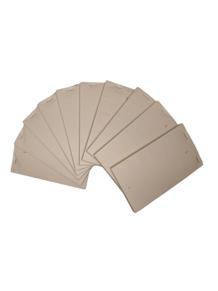 image 1 of Pack of 10 95mm x 165mm Plain White Numbered Service Pads