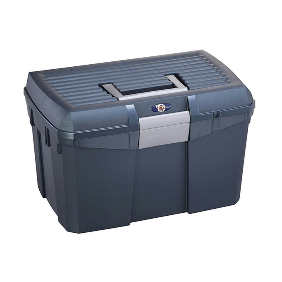 image 1 of Plastica Panaro Horse Tack Storage Box - Cobalt Winter - M