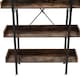 image 3 of Living and Home Shelving Unit Bookcase Display Shelf 5-Tier - Brown