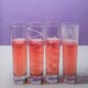 image 2 of Mikasa Highball Glass Set Clear Etched Crystal 550ml Set of 4