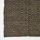 image 3 of Homescapes Black Geometric Jute Rug - 120 x 180 cm