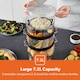 image 3 of GEEPAS 3-Tier Food Steamer, 7.2L