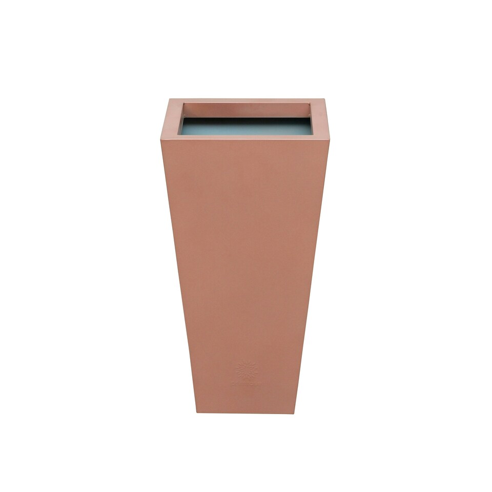 image 1 of Primrose Frost and Rust-Resistant Zinc Flared Square Planter Copper 116cm