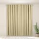 image 2 of OHS Leaf Print Thermal Blackout Eyelet Curtains, 66x72" - Sage Green