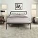 image 2 of Aldbury Modern Traditional Style Black Metal Bed Frame (Small Double)