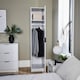 image 4 of Phoenix Wardrobe 1 Door Space Saving Bedroom Home Furniture Clothing Storage Unit | White
