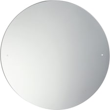 40cm Circular Frameless Bathroom Mirror with Pre-drilled Holes and Wall Hanging Fittings