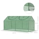 image 5 of Outsunny Greenhouse Plants Foil Tomato Vegetable House W/ 2 Windows White