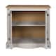 image 3 of Mercers Furniture Corona Grey Painted Wax 2 Door Cupboard Sideboard Solid Wood Pine Wooden with Mexican Styling