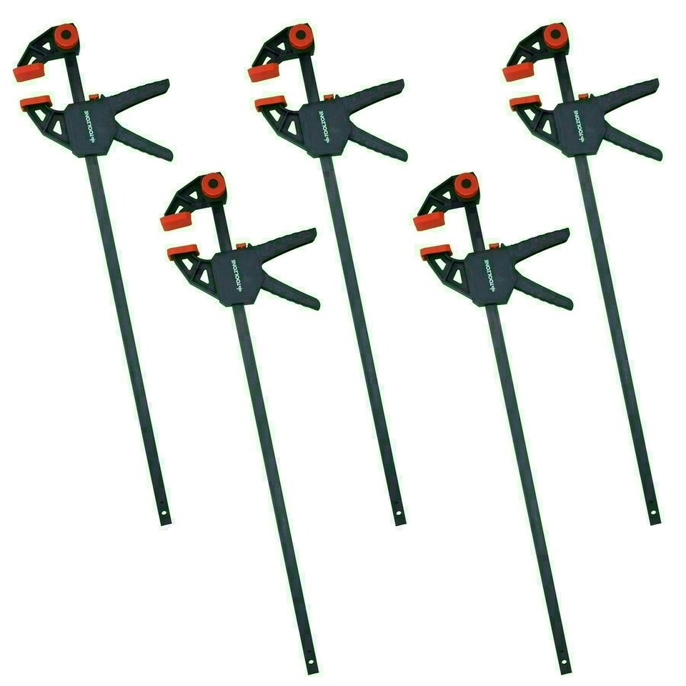 image 1 of 24" Quick Grip Rapid Ratchet Vice Bar Clamps Holder Spreader Speed Clamp 5pc