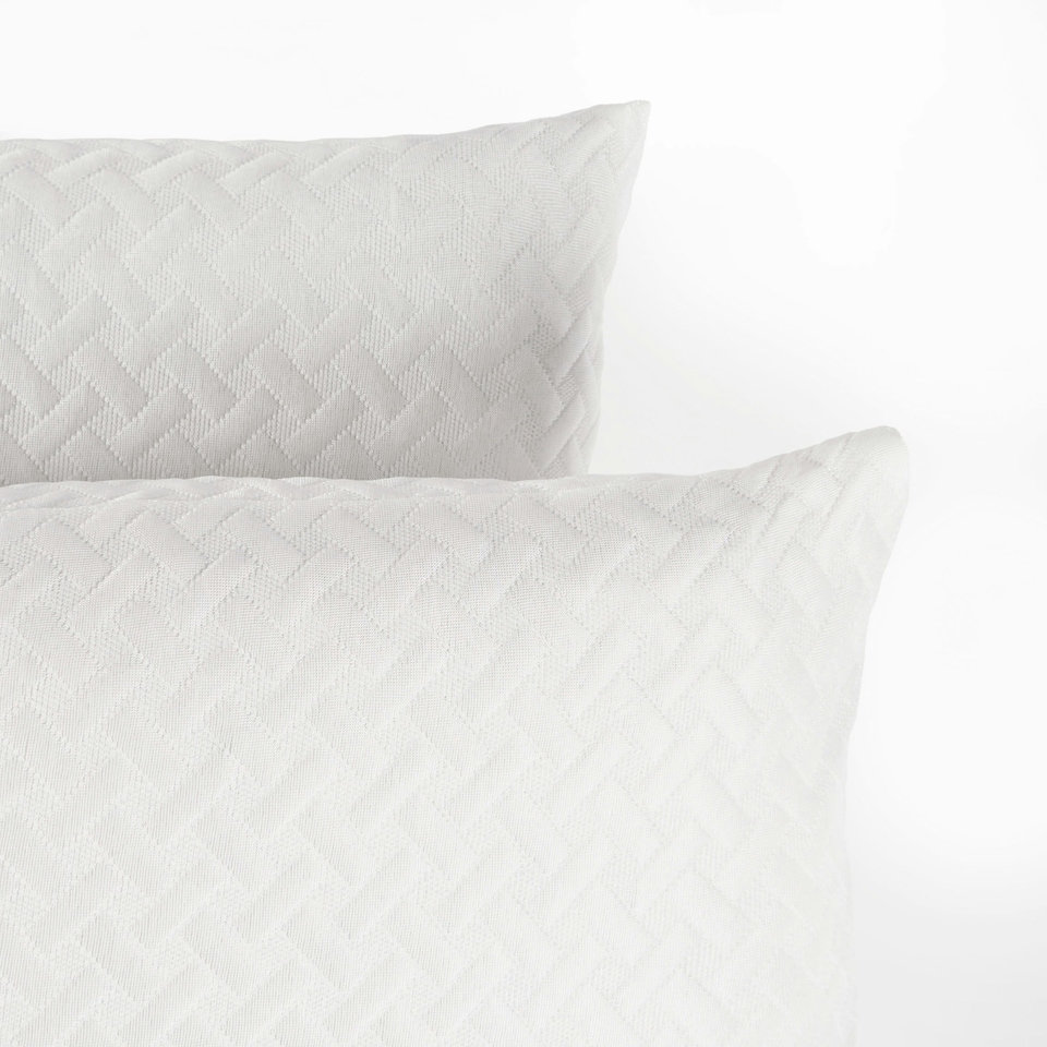 image 1 of OHS Cooling Protector Soft Breathable Washable Bed Pillow Cover White | One Size