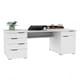 image 4 of Kentucky Desk with 1 Door / 5 Drawers White