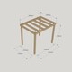 image 3 of Box Pergola - Wood - L180 x W360 x H270 cm - Rustic Brown