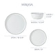 image 10 of Mikasa Dinner Set White Porcelain 12 Piece