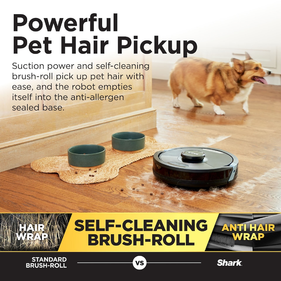 image 1 of Shark Matrix Plus 2 in 1 Robot Vacuum & Mop Black and Silver RV2620WDUK