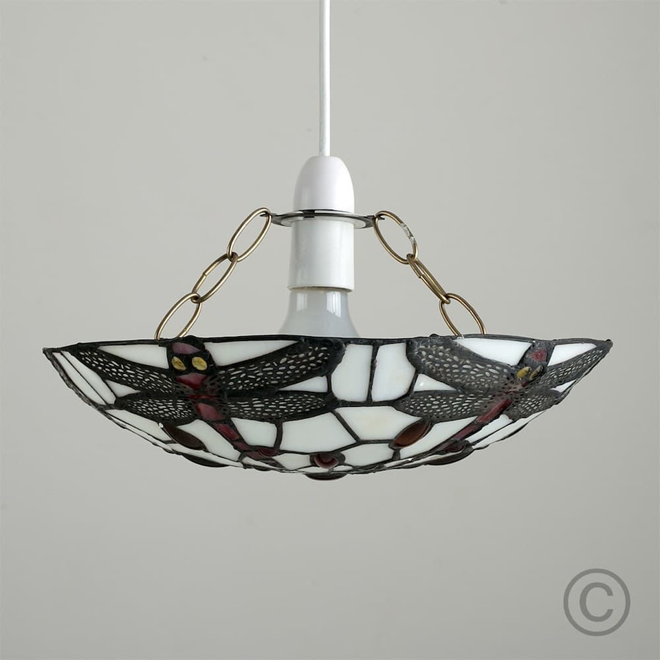 image 1 of ValueLights Tiffany Style Multicolour Ceiling Pendant Shade | Multi