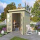 image 1 of Zambezi 5-Log Cabin, Wooden Garden Room, Timber Summerhouse, Home Office - L270 x W324.8 x H210.9 cm Brown