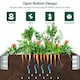 image 7 of COSTWAY Galvanized Raised Garden Bed Outdoor Planter Box Silver