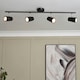 image 5 of BHS Frida Bathroom Ceiling Spotlight Bar | Black | Black | 1