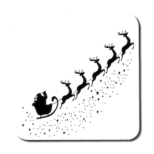 Santa claus flying (coaster)