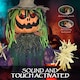 image 6 of HOMCOM 106cm 45 Pumpkin Outdoor Halloween Decoration, Halloween Animatronic with Sound Activated, Light Up Eyes, Music, Animated Prop for Haunted House