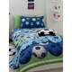 image 2 of Catherine Lansfield Football Duvet Cover Set - Blue/Green/White - Single Blue | Single