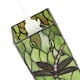 image 4 of Green Stained Glass Dragonfly Rectangular Tiffany Pendant Light Shade | Green | Green | 1