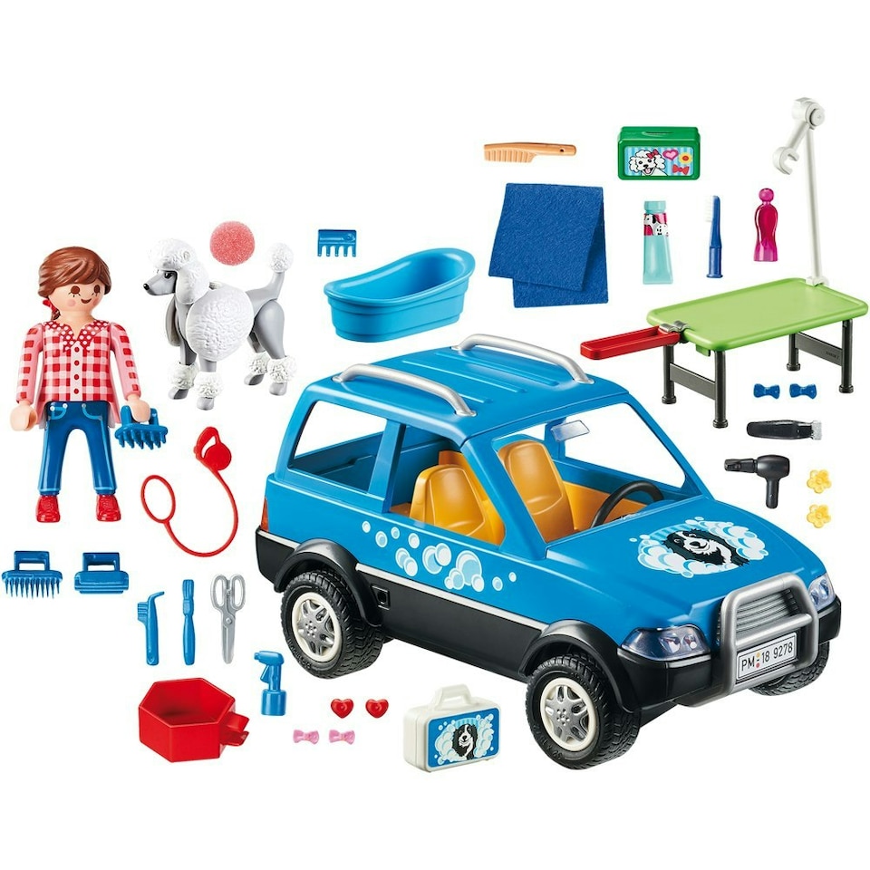 image 1 of Playmobil City Life Mobile Pet Groomer Playset