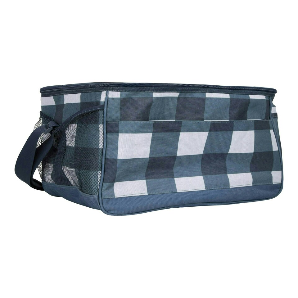 image 1 of Mountain Warehouse 25L Picnic Camping Coolbag Lightweight Durable Adjustable Bag Blue | Corn Blue
