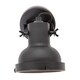 image 5 of Vintage and Industrial Matte Black Spot Wall Light Fitting with Grill