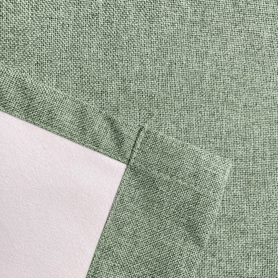 image 1 of Enhanced Living Austin Blackout, Thermal Green Curtains with Eyelet Header (PAIR) - 90x90 inch (229x229cm) | Green | Green | 2