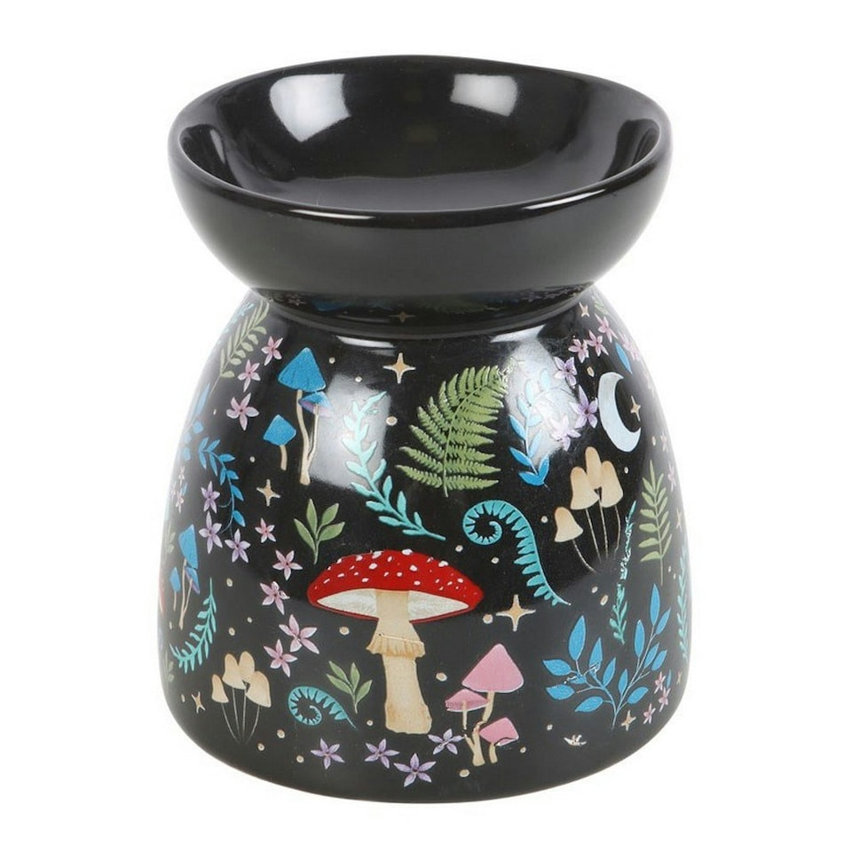 image 1 of Something Different Dark Forest Forest Oil Burner - Black/Multicoloured - One Size