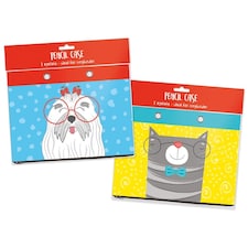 Purrfect Pets Design Pencil Case With 2 Eyelets.