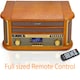 image 7 of Denver 9-in-1 Retro Vintage DAB Bluetooth Wooden Radio Record Player - MRD-51BT | Brown | Vintage Wood