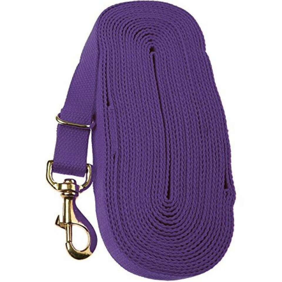 Kincade Cotton Lunge Rein - Purple - 8m