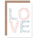 image 1 of Typography Love Letters Greetings Card