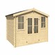image 2 of Dallas-Log Cabin, Wooden Garden Room, Timber Summerhouse, Home Office - L410.9 x W312 x H233.7 cm Brown