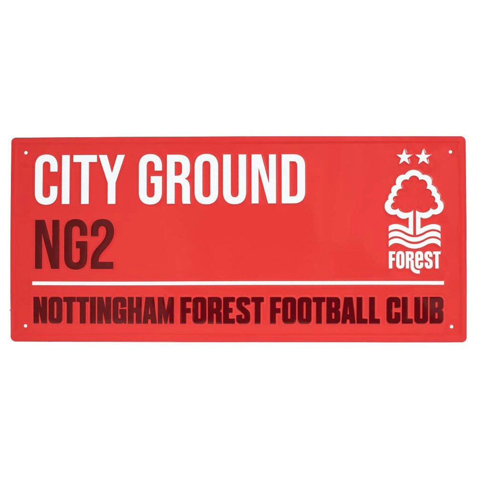 image 1 of Nottingham Forest FC City Ground Street Sign - Red - One Size