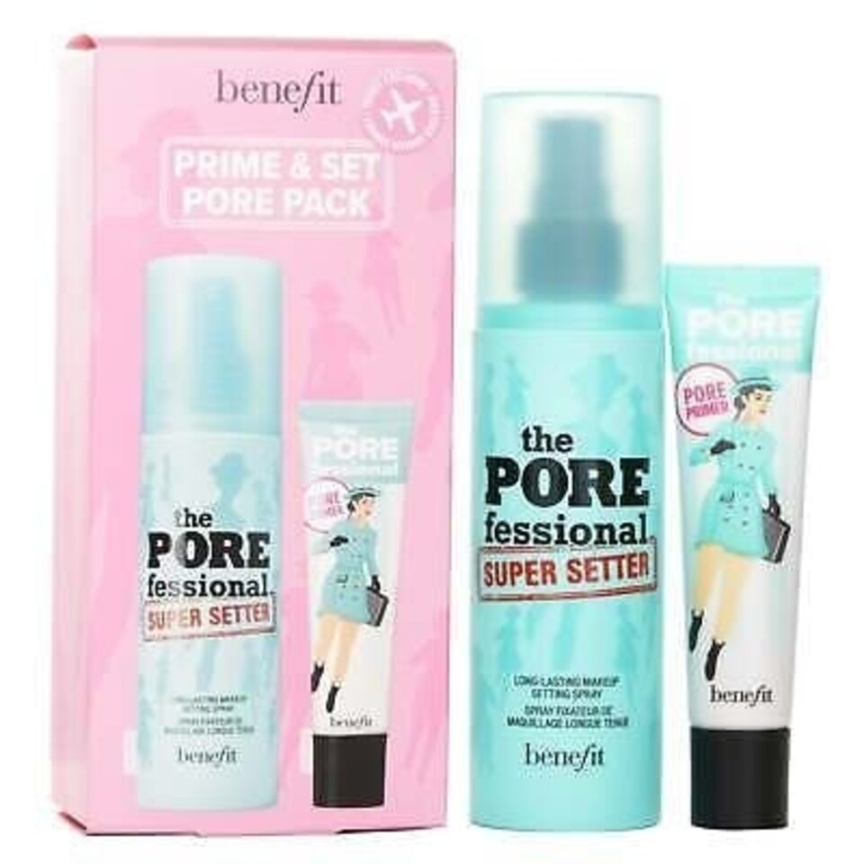 image 1 of Benefit The Porefessional Primer Set 120ml Make Up Setting spray + 22ml Pore Primer